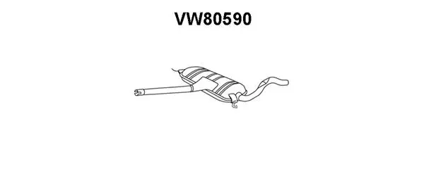 VW80590 VENEPORTE Средний глушитель выхлопных газов (фото 1)