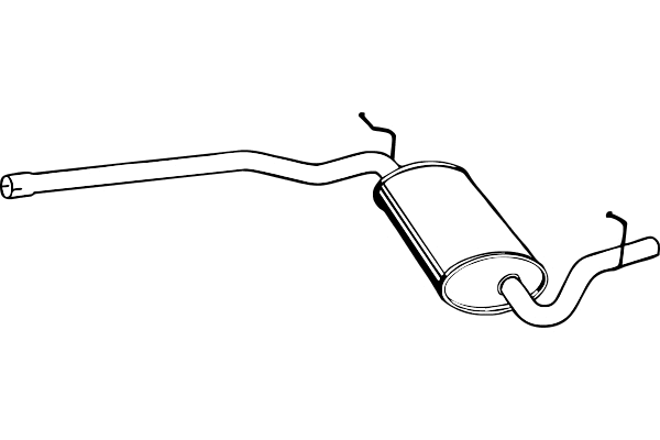 P1259 FENNO Средний глушитель выхлопных газов (фото 1)