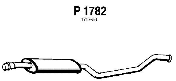 P1782 FENNO Средний глушитель выхлопных газов (фото 1)