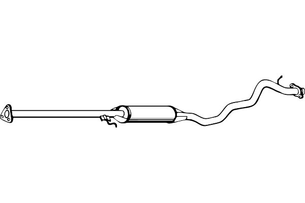 P2819 FENNO Средний глушитель выхлопных газов (фото 1)