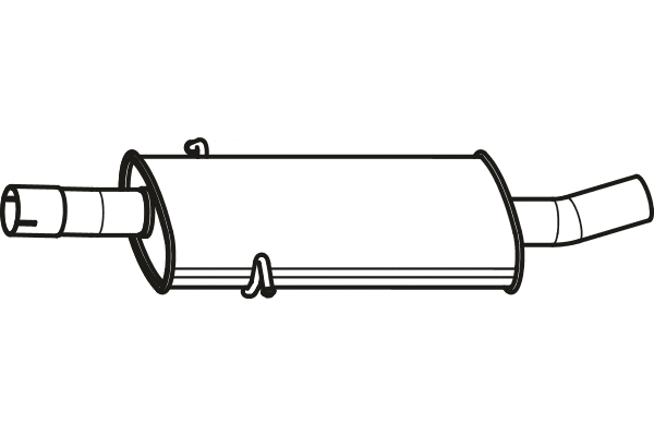 P3771 FENNO Средний глушитель выхлопных газов (фото 1)