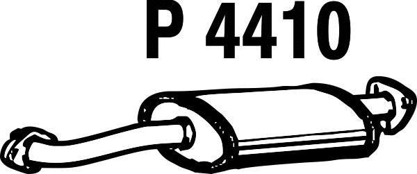 P4410 FENNO Средний глушитель выхлопных газов (фото 1)