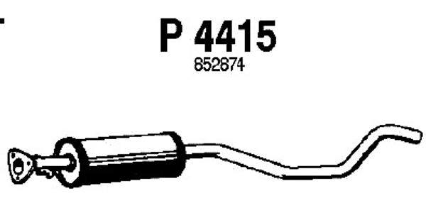 P4415 FENNO Средний глушитель выхлопных газов (фото 1)