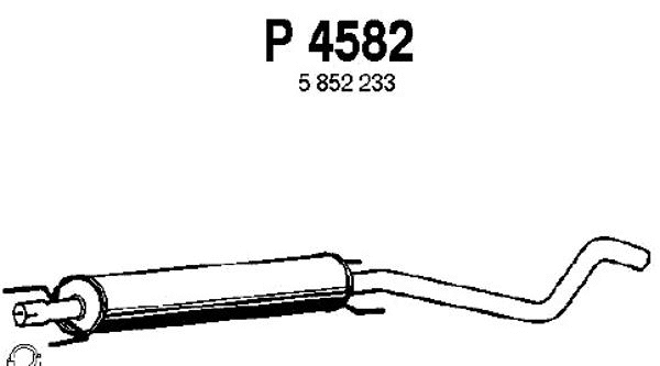 P4582 FENNO Средний глушитель выхлопных газов (фото 1)