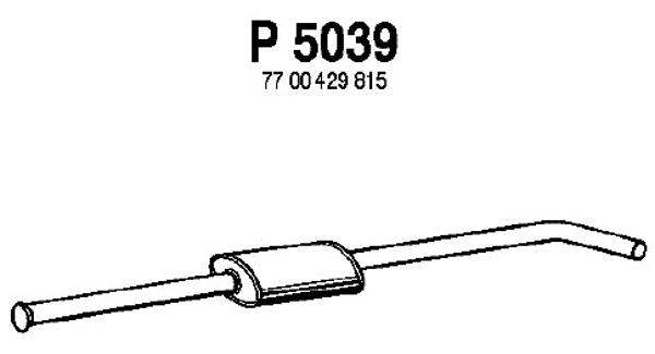 P5039 FENNO Средний глушитель выхлопных газов (фото 1)