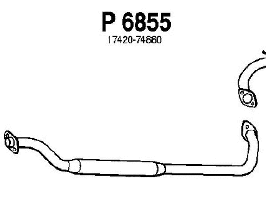 P6855 FENNO Средний глушитель выхлопных газов (фото 1)