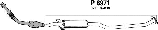 P6971 FENNO Средний глушитель выхлопных газов (фото 1)