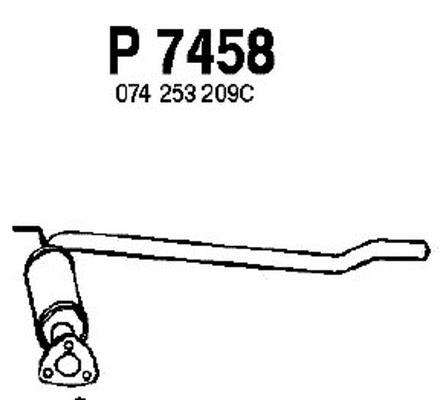 P7458 FENNO Средний глушитель выхлопных газов (фото 1)