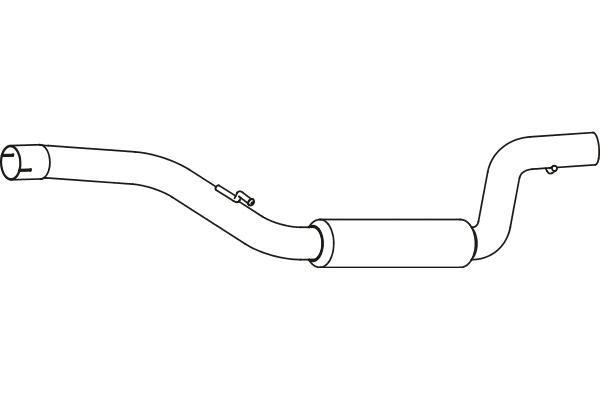 P7856 FENNO Средний глушитель выхлопных газов (фото 1)
