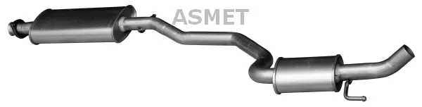 29.004 ASMET Средний глушитель выхлопных газов (фото 1)