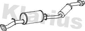 250387 KLARIUS Средний глушитель выхлопных газов (фото 1)