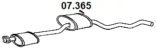 07.365 Novak Средний глушитель выхлопных газов (фото 1)