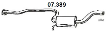 07.389 Novak Средний глушитель выхлопных газов (фото 1)
