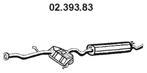 02.393.83 EBERSPÄCHER Глушитель выхлопных газов конечный (фото 1)