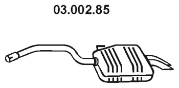 03.002.85 EBERSPÄCHER Глушитель выхлопных газов конечный (фото 1)
