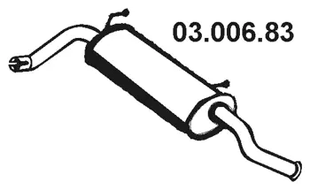 03.006.83 EBERSPÄCHER Глушитель выхлопных газов конечный (фото 1)