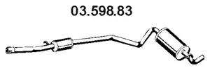 03.598.83 EBERSPÄCHER Глушитель выхлопных газов конечный (фото 1)