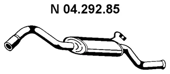 04.292.85 EBERSPÄCHER Глушитель выхлопных газов конечный (фото 1)