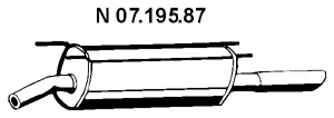 07.195.87 EBERSPÄCHER Глушитель выхлопных газов конечный (фото 1)