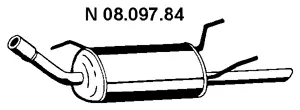 08.097.84 EBERSPÄCHER Глушитель выхлопных газов конечный (фото 1)