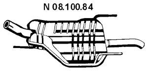 08.100.84 EBERSPÄCHER Глушитель выхлопных газов конечный (фото 1)