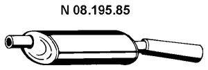 08.195.85 EBERSPÄCHER Глушитель выхлопных газов конечный (фото 1)