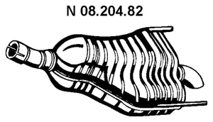 08.204.82 EBERSPÄCHER Глушитель выхлопных газов конечный (фото 1)