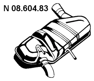 08.604.83 EBERSPÄCHER Глушитель выхлопных газов конечный (фото 1)