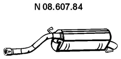 08.607.84 EBERSPÄCHER Глушитель выхлопных газов конечный (фото 1)