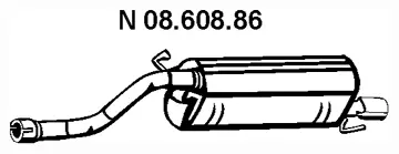 08.608.86 EBERSPÄCHER Глушитель выхлопных газов конечный (фото 1)