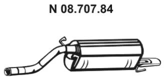 08.707.84 EBERSPÄCHER Глушитель выхлопных газов конечный (фото 1)