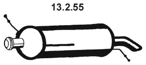 13.2.55 EBERSPÄCHER Глушитель выхлопных газов конечный (фото 1)