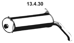 13.4.30 EBERSPÄCHER Глушитель выхлопных газов конечный (фото 1)