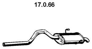 17.0.66 EBERSPÄCHER Глушитель выхлопных газов конечный (фото 1)