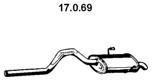 17.0.69 EBERSPÄCHER Глушитель выхлопных газов конечный (фото 1)