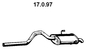 17.0.97 EBERSPÄCHER Глушитель выхлопных газов конечный (фото 1)