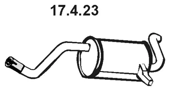 17.4.23 EBERSPÄCHER Глушитель выхлопных газов конечный (фото 1)