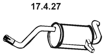 17.4.27 EBERSPÄCHER Глушитель выхлопных газов конечный (фото 1)