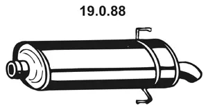 19.0.88 EBERSPÄCHER Глушитель выхлопных газов конечный (фото 1)