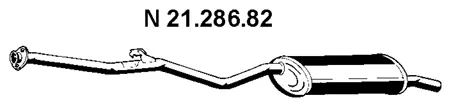 21.286.82 EBERSPÄCHER Глушитель выхлопных газов конечный (фото 1)