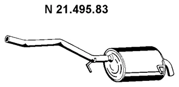 21.495.83 EBERSPÄCHER Глушитель выхлопных газов конечный (фото 1)