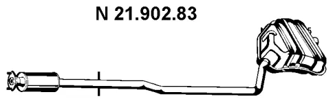 21.902.83 EBERSPÄCHER Глушитель выхлопных газов конечный (фото 1)