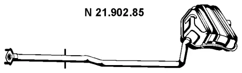 21.902.85 EBERSPÄCHER Глушитель выхлопных газов конечный (фото 1)