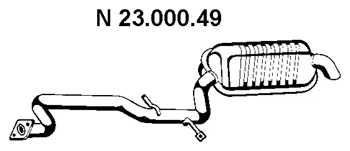 23.000.49 EBERSPÄCHER Глушитель выхлопных газов конечный (фото 1)