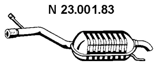 23.001.83 EBERSPÄCHER Глушитель выхлопных газов конечный (фото 1)