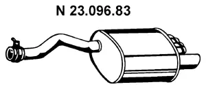 23.096.83 EBERSPÄCHER Глушитель выхлопных газов конечный (фото 1)