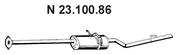 23.100.86 EBERSPÄCHER Глушитель выхлопных газов конечный (фото 1)