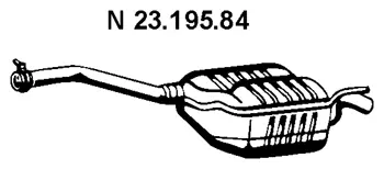 23.195.84 EBERSPÄCHER Глушитель выхлопных газов конечный (фото 1)