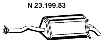 23.199.83 EBERSPÄCHER Глушитель выхлопных газов конечный (фото 1)