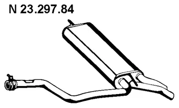 23.297.84 EBERSPÄCHER Глушитель выхлопных газов конечный (фото 1)